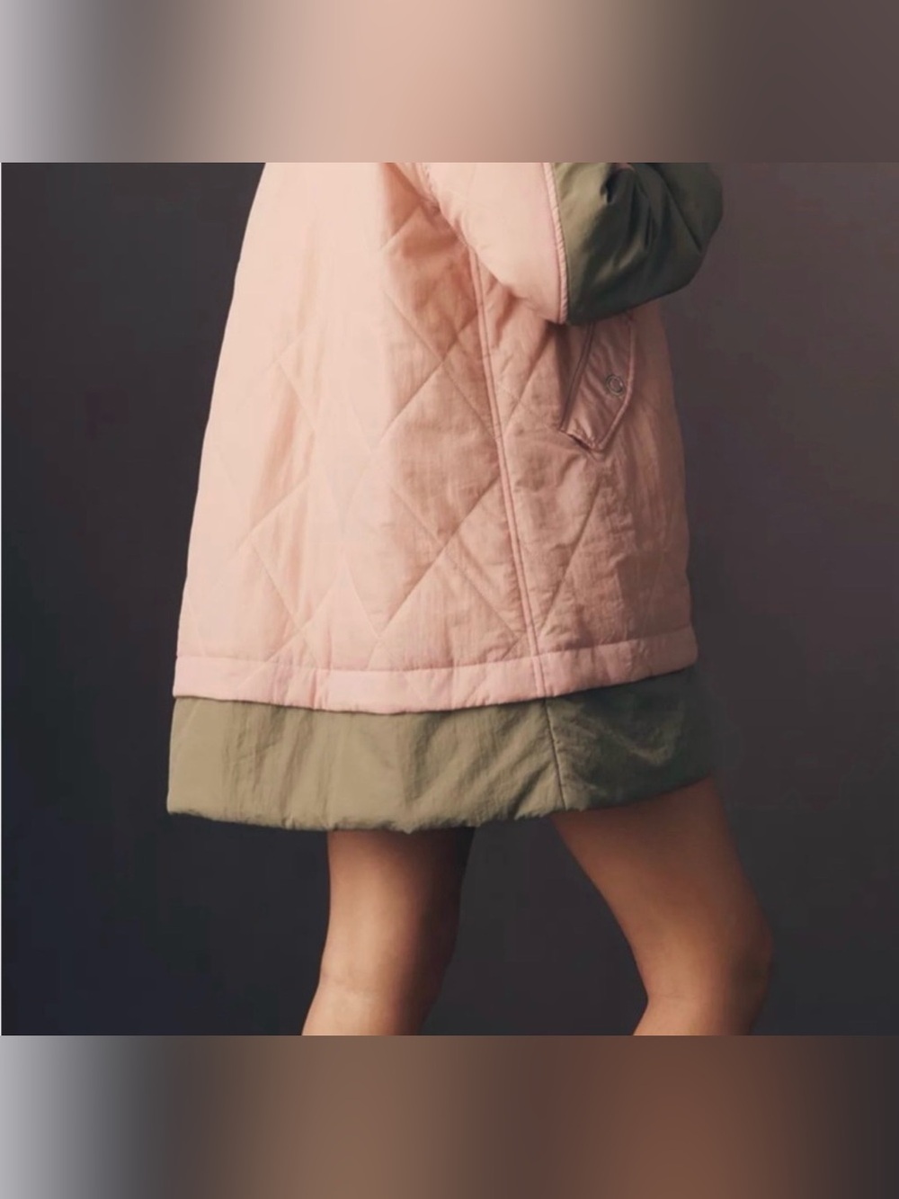 NWT Pilcro Sherpa Fleece Collar Quilted Liner Coat - Picture 3 of 9
